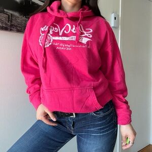 Vintage Las Vegas Pink Graphic Hoodie